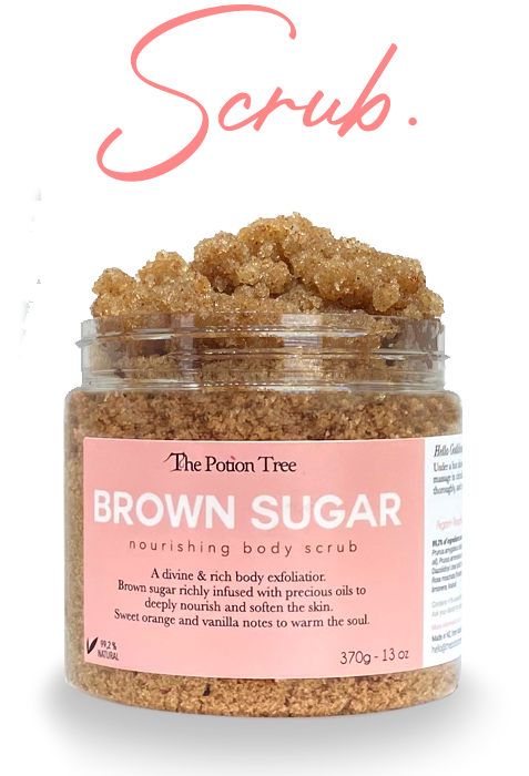 exfoliation scrub your body with sugar brown nz