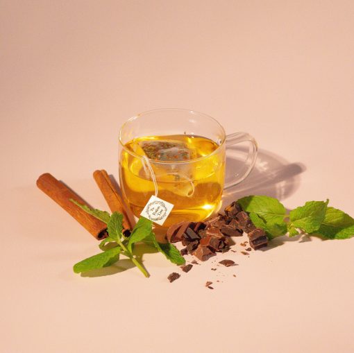 chocomint tea nz chocolat mint peppermint cacao rooibos chai organic caffeine free potion tree after eight new zealand herbal