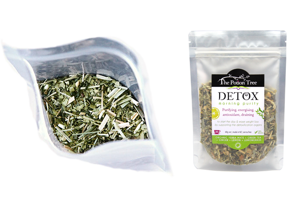 Detox tea morning organic natural ingredients titles nz