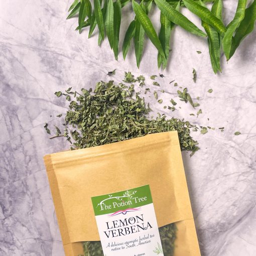 2023 Lemon Verbena Packshot vidage copylemon verbena organic loose tea nz new zealand the potion tree natural herbalist apothecary sedative anti anxiety digestive