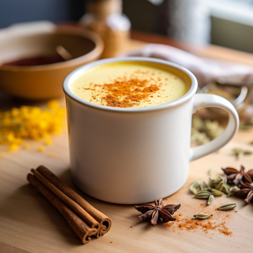 nz healthy organic turmeric chai latte antioxidant anti inflammatory homemade recipe digestion comforting new zealand the potion tree